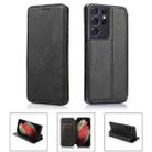 For Samsung Galaxy S21 Ultra 5G Card Slots Flip Leather Phone Case(Black) - 1