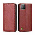 For Blackview A55 Grid Texture Magnetic Flip Leather Phone Case(Red) - 1