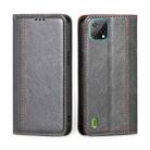 For Blackview A55 Grid Texture Magnetic Flip Leather Phone Case(Grey) - 1