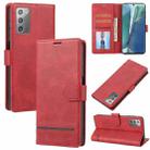 For Samsung Galaxy Note20 Classic Wallet Flip Leather Phone Case(Red) - 1