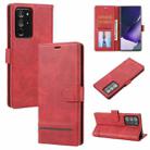 For Samsung Galaxy Note20 Ultra Classic Wallet Flip Leather Phone Case(Red) - 1