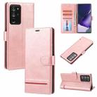 For Samsung Galaxy Note20 Ultra Classic Wallet Flip Leather Phone Case(Pink) - 1