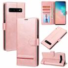For Samsung Galaxy S10 Classic Wallet Flip Leather Phone Case(Pink) - 1