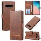 For Samsung Galaxy S10 Classic Wallet Flip Leather Phone Case(Brown) - 1