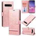 For Samsung Galaxy S10+ Classic Wallet Flip Leather Phone Case(Pink) - 1