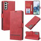 For Samsung Galaxy S21 5G Classic Wallet Flip Leather Phone Case(Red) - 1