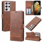 For Samsung Galaxy S21 Ultra 5G Classic Wallet Flip Leather Phone Case(Brown) - 1