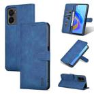 For OPPO A57 5G/Realme Q5i/Realme V23 AZNS Skin Feel Calf Texture Flip Leather Phone Case(Blue) - 1