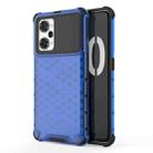 For OPPO K10 Pro 5G China Shockproof Honeycomb PC + TPU Phone Case(Blue) - 1