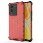 For vivo S15 5G China Shockproof Honeycomb PC + TPU Phone Case(Red) - 1