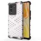 For vivo S15 5G China Shockproof Honeycomb PC + TPU Phone Case(White) - 1