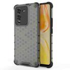 For vivo S15 5G China Shockproof Honeycomb PC + TPU Phone Case(Black) - 1