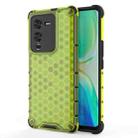 For vivo S15 Pro 5G China Shockproof Honeycomb PC + TPU Phone Case(Green) - 1