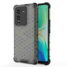 For vivo S15 Pro 5G China Shockproof Honeycomb PC + TPU Phone Case(Black) - 1