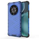 For Honor Magic4 Pro Shockproof Honeycomb PC + TPU Phone Case(Blue) - 1