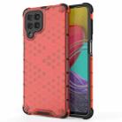 For Samsung Galaxy M53 5G Shockproof Honeycomb PC + TPU Phone Case(Red) - 1