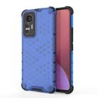 For Xiaomi 12 Lite 5G Eurasian Ver Shockproof Honeycomb PC + TPU Phone Case(Blue) - 1