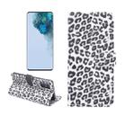 For Galaxy S20+ Leopard Pattern Horizontal Flip Leather Case with Holder & Card Slots(White) - 1