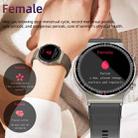 G08 1.3 inch TFT Screen Smart Watch, Support Medical-grade ECG Measurement/Women Menstrual Reminder, Style:Brown Leather Strap(Black) - 6