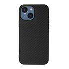 For iPhone 14 Carbon Fiber Texture Phone Case (Black) - 1