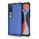 For Xiaomi Mi 10 Shockproof Honeycomb PC + TPU Protective Case(Blue) - 1