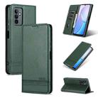 For Huawei Maimang 11 AZNS Magnetic Calf Texture Flip Leather Phone Case(Dark Green) - 1