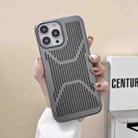 For iPhone 13 Ice Armor Cooling PC Phone Case(Grey) - 1