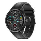 M3 1.28 inch TFT Color Screen Smart Watch, Support Bluetooth Calling/Body Temperature Monitoring, Style:Black Silicone Strap(Black) - 1