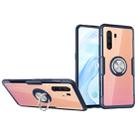 For Vivo X30 Pro Shockproof Transparent TPU + Acrylic Protective Case with Ring Holder(Navy) - 1