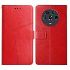 For Honor Magic4 Y Stitching Horizontal Flip Leather Phone Case(Red) - 1