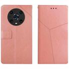 For Honor Magic4 Pro Y Stitching Horizontal Flip Leather Phone Case(Rose Gold) - 1