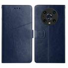 For Honor Magic4 Pro Y Stitching Horizontal Flip Leather Phone Case(Blue) - 1