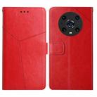 For Honor Magic4 Pro Y Stitching Horizontal Flip Leather Phone Case(Red) - 1