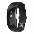 P3A 0.96 inch TFT Screen Smart Wristband, Support ECG Monitoring/Heart Rate Monitoring(Black Silver) - 1