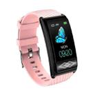 P10 1.14 inch TFT Color Screen Smart Wristband, Support ECG Monitoring/Heart Rate Monitoring, Style: Chest Sticker Version(Pink) - 1