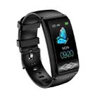 P10 1.14 inch TFT Color Screen Smart Wristband, Support ECG Monitoring/Heart Rate Monitoring, Style: Chest Sticker Version(Black) - 1