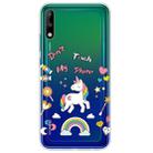 For Huawei Enjoy 10 Painted TPU Protective Case(Unicorn) - 1