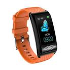 P10 1.14 inch TFT Color Screen Smart Wristband, Support ECG Monitoring/Heart Rate Monitoring, Style: Heart Rate Strap Version(Orange) - 1