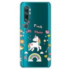 For Xiaomi CC9 Pro Painted TPU Protective Case(Unicorn) - 1