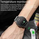 P50 1.3 inch IPS Screen Smart Watch, Support Balloon Blood Pressure Measurement/Body Temperature Monitoring, Style:TPU Watch Band(Black) - 3