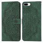 Mandala Embossed Flip Leather Phone Case For iPhone 7 Plus / 8 Plus(Green) - 1