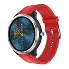 X3 1.3 inch TFT Color Screen Chest Sticker Smart Watch, Support ECG/Heart Rate Monitoring, Style:Red Silicone Watch Band(Silver) - 1