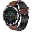 X3 1.3 inch TFT Color Screen Chest Sticker Smart Watch, Support ECG/Heart Rate Monitoring, Style:Brown Leather Watch Band(Silver) - 1