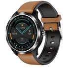 X3 1.3 inch TFT Color Screen Chest Sticker Smart Watch, Support ECG/Heart Rate Monitoring, Style:Coffee Leather Watch Band(Black) - 1