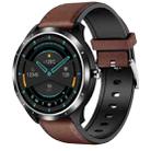 X3 1.3 inch TFT Color Screen Chest Belt Smart Watch, Support ECG/Heart Rate Monitoring, Style:Brown Leather Watch Band(Black) - 1