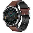 X3 1.3 inch TFT Color Screen Chest Belt Smart Watch, Support ECG/Heart Rate Monitoring, Style:Brown Leather Watch Band(Silver) - 1