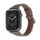 Genuine Leather Watch Band For Apple Watch Series 9&8&7 41mm / SE 3&SE 2&6&SE&5&4 40mm / 3&2&1 38mm(Light Brown) - 1