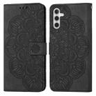 For Samsung Galaxy A13 5G Mandala Embossed Flip Leather Phone Case(Black) - 1
