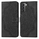 For Samsung Galaxy S21+ 5G Mandala Embossed Flip Leather Phone Case(Black) - 1