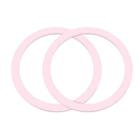 JOYROOM JR-Mag-M3 2 PCS MagSafe Magnetic Iron Sheet Sticker Ring(Pink) - 1